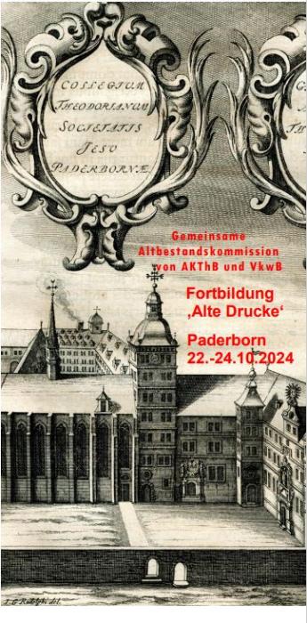 'Alte Drucke' Altbestandskommission 2024 10 22